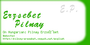 erzsebet pilnay business card